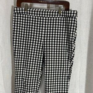 Talbots Chatham Ankle Pants in Black and White Gingham